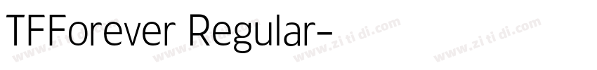 TFForever Regular字体转换